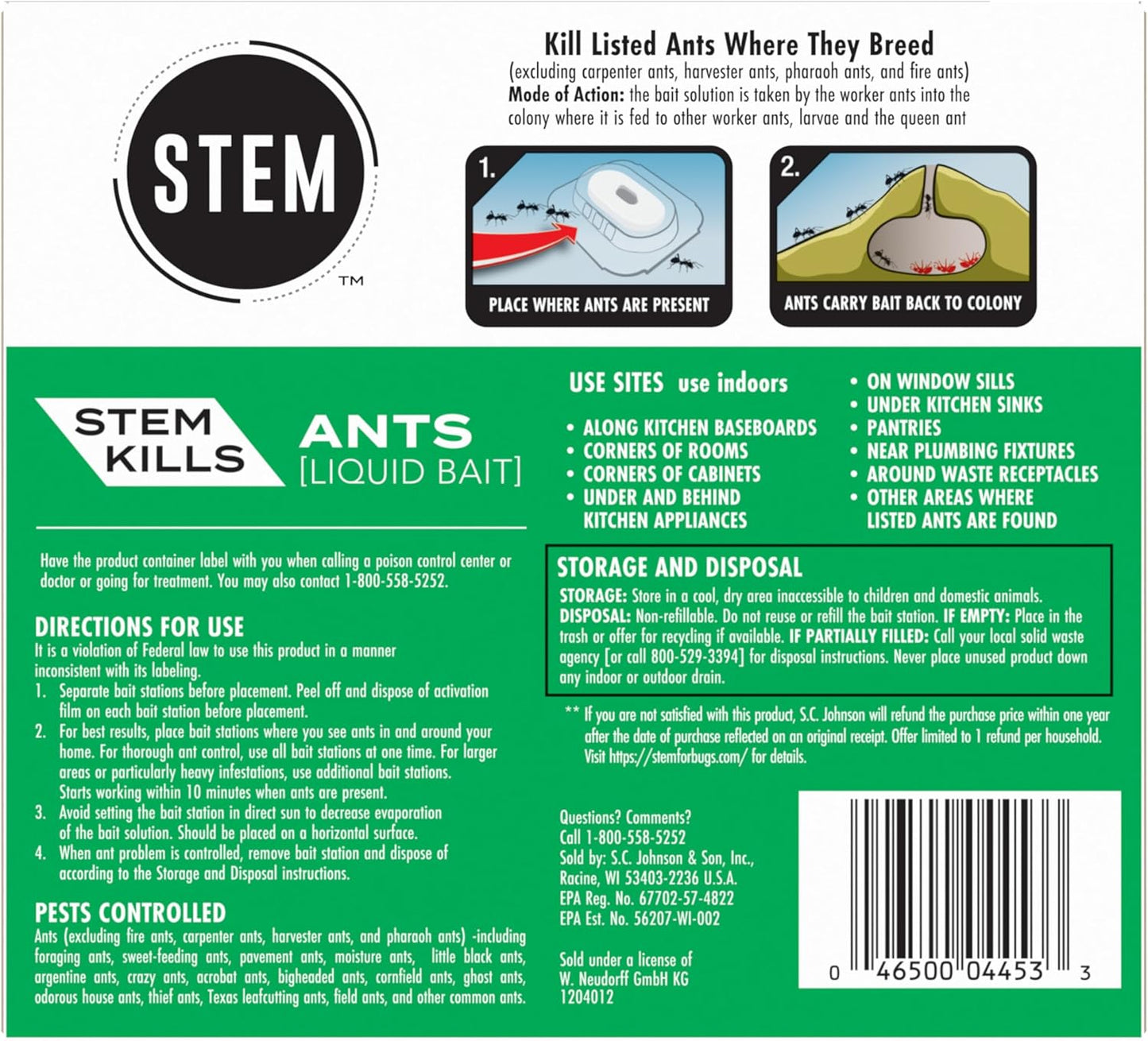 STEM Mosquito & Tick Repellent Spray - Fragrance-Free Picaridin Protection for Outdoor Use