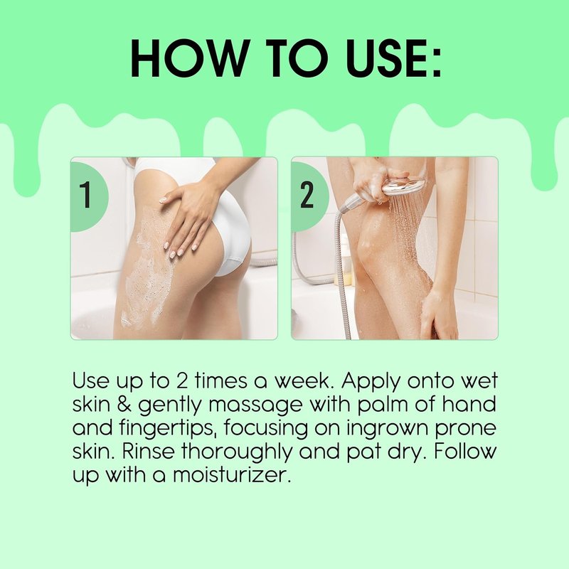 Sliick Exfoliating Body Scrub with Pumice & Glycolic Acid - 7 oz for Smooth Skin