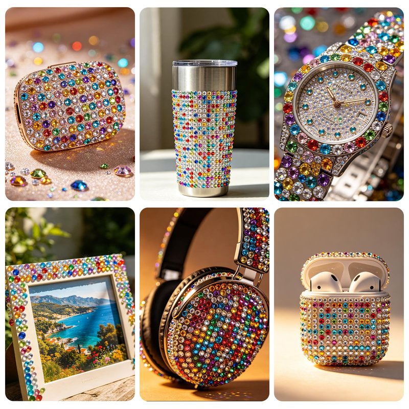 Bedazzling Kit 42 Colors, Bedazzler Kit with 42000Pcs Rhinestones, Tweezer, 3Pcs Jewelry Glue, Dotting Pen and Tray, 3mm Crystal Bedazzle Kits for Bedazzled Gems Nail Art Crafting