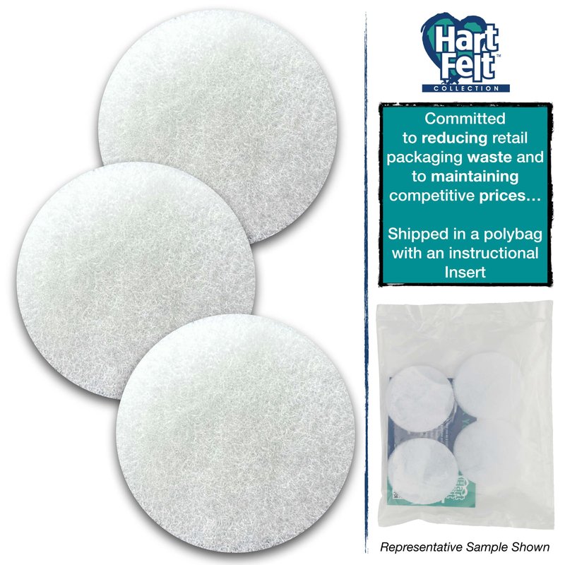 HartFelt Round Face Scrubber for Women | Reusable Facial Sponges for Daily Cleansing | Facial Exfoliating Pads for Removing Dead Skin, Dirt & Makeup | Use with Favorite Cream | Made in USA - 3 Count