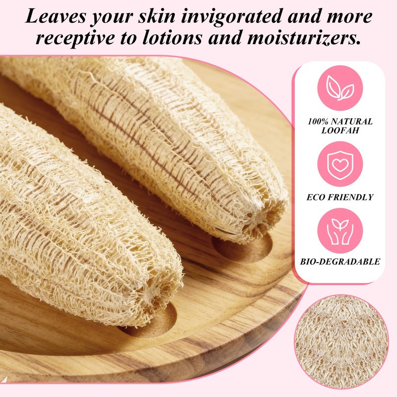 Bokon 50 Pcs Loofah Exfoliating Face Pads 2.36 Inches Round Natural Loofah Sponge Body Face Scrubber Remove Dead Skin Facial Pad Bulk for Bath Shower Spa Skin Cleaning Women Men (Beige)