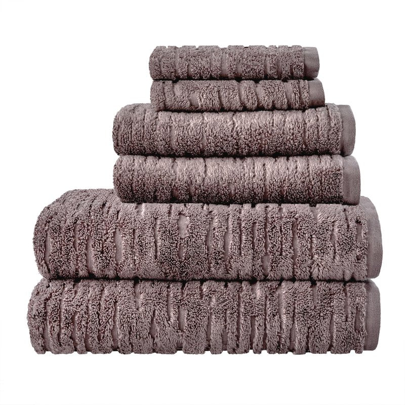 SKL Home CloudSoft Cotton Luxury 4-Piece Washcloth Set, Soft Plum
