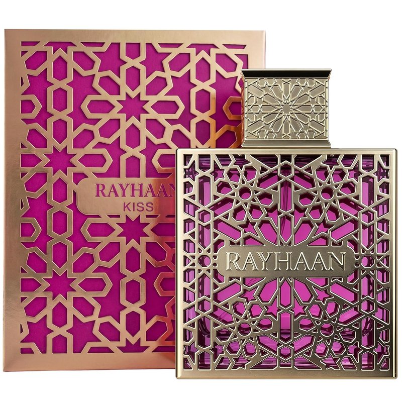 Rayhaan Kiss Eau de Parfum Spray - Sweet Fruity Gourmand Floral Fragrance for Women | 3.4 Ounce