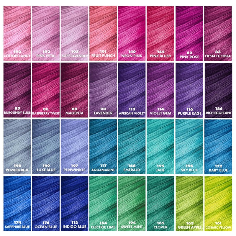 Adore Semi Permanent Hair Color (174 Sapphire Blue) | Vegan & Cruelty-Free Blue Hair Dye | No Ammonia, No Peroxide, No Alcohol | 4 Fl Oz