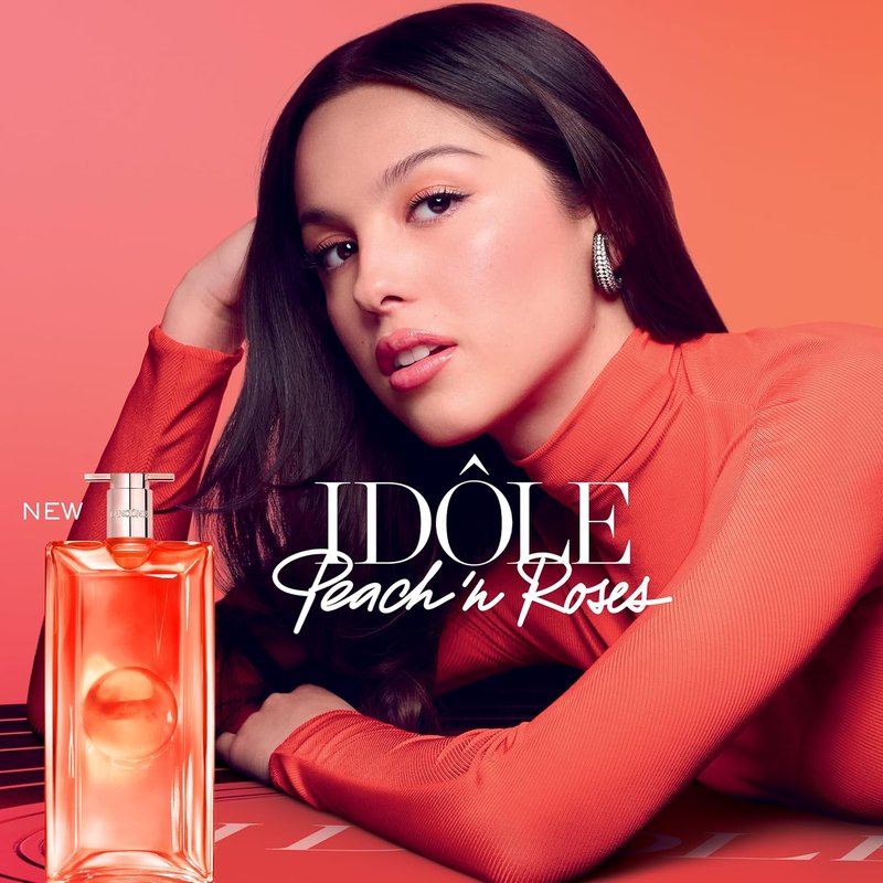 Lancôme Idôle Peach ‘N Roses Eau de Parfum – Juicy Peach, Sparkling Red Berries & Velvety Rose, Fruity Floral Perfume, Everyday Scent
