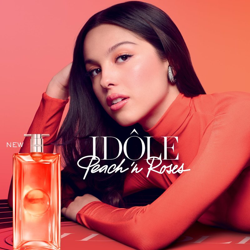 Lancôme Idôle Peach ‘N Roses Eau de Parfum, 0.34 fl oz – Juicy Peach, Sparkling Red Berries & Velvety Rose, Fruity Floral Perfume, Everyday Scent
