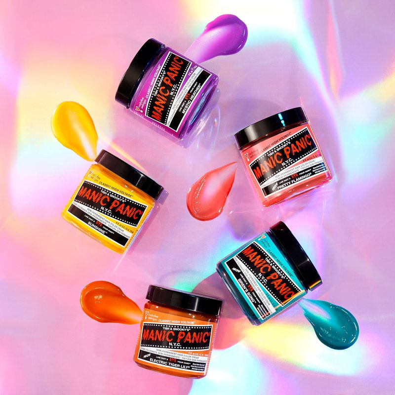 MANIC PANIC Classic Siren's Song Semi Permanent Hair Color - Neon Blue-Green Hair Dye for Women & Men That Lasts 4-6 Weeks - Vegan, Ammonia & Cruelty-Free - Create & Mix Custom Shades (4oz / 3pk)