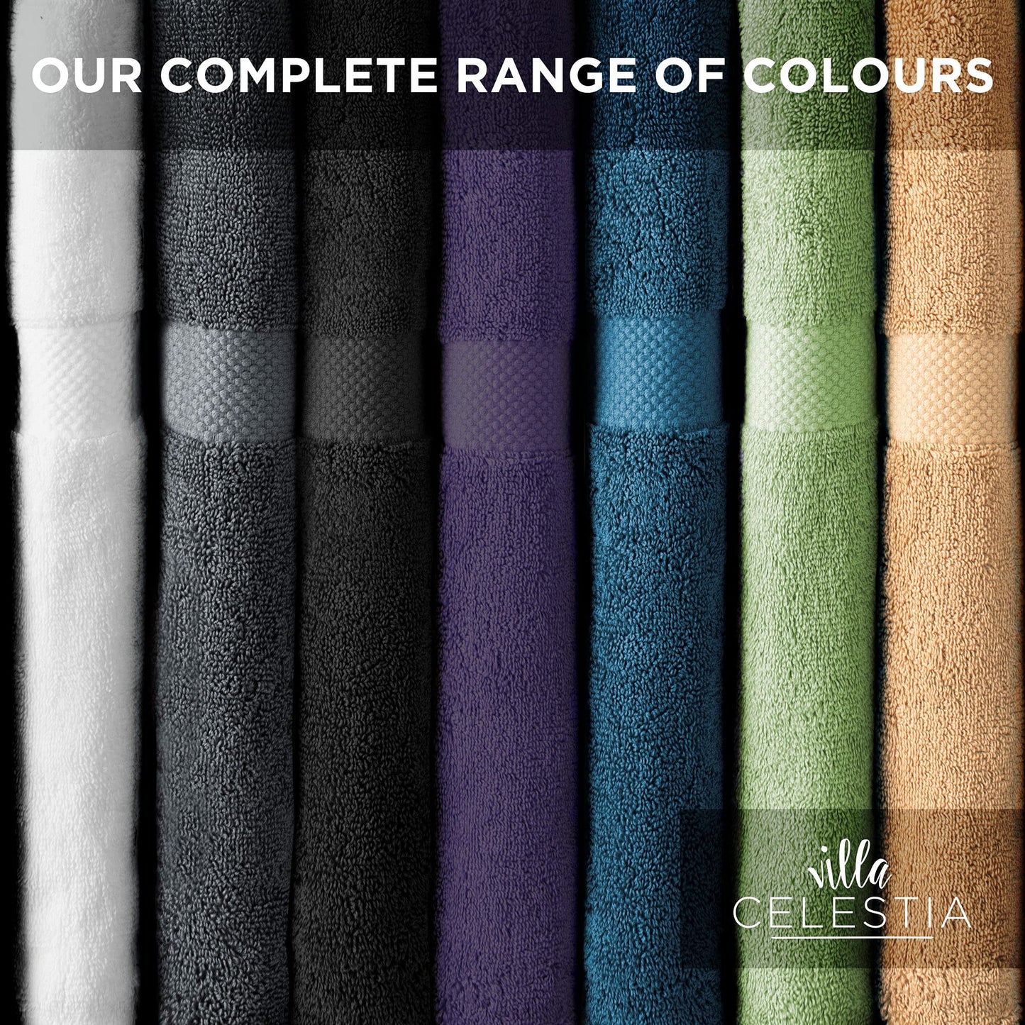 Villa Celestia Cotton Washcloths Set of 6, 12x12 Inch, 100% Ring-Spun Combed Cotton, Soft Absorbent Quick-Dry Wash Cloths for Face and Body, Oeko-TEX Certified, Hotel & Spa Quality, White