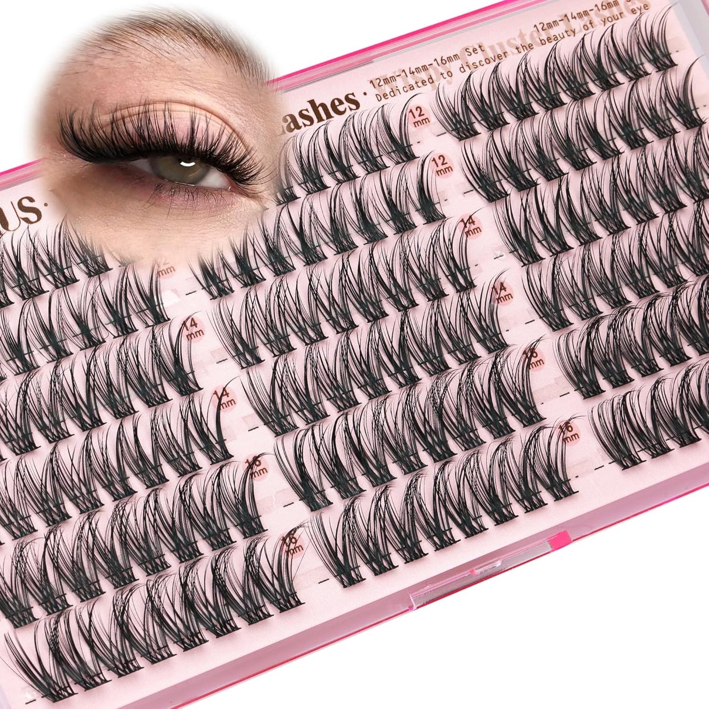 Wispy Natural Lash Clusters - CC Curl DIY Eyelash Extensions for Clean Makeup | Cat Eye Style