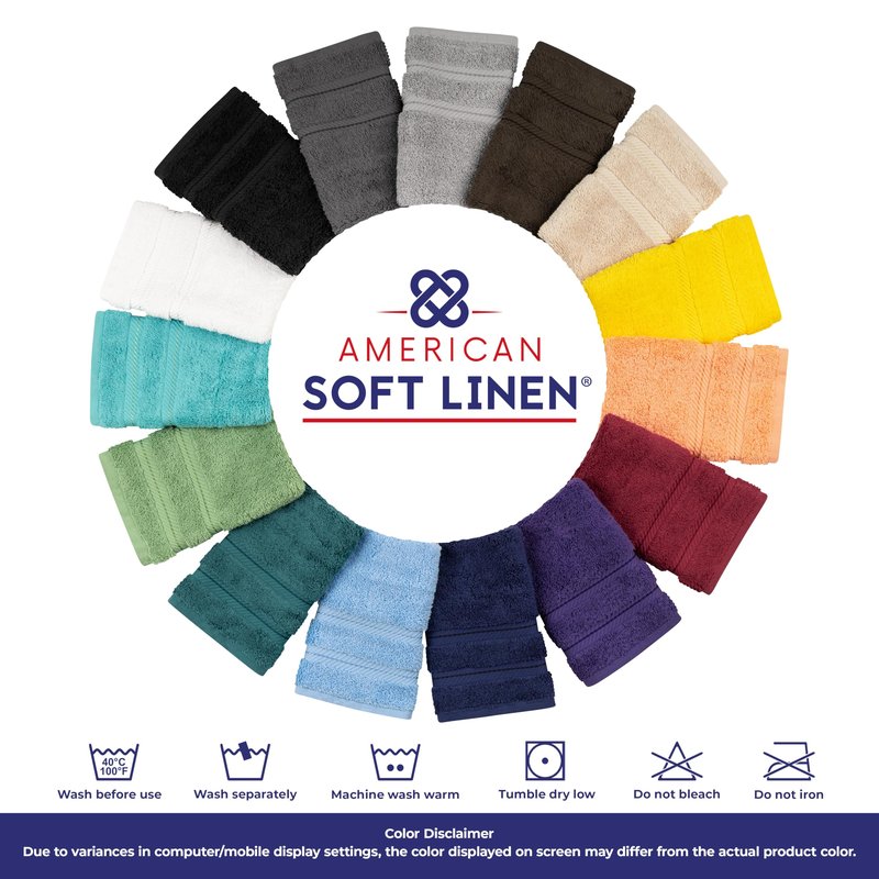 American Soft Linen Luxury Washcloths for Bathroom, 600 GSM 100% Cotton 4 Piece Turkish Wash Cloth Set, 13x13 in Soft Rags for Body and Face, Bordeaux Washcloths