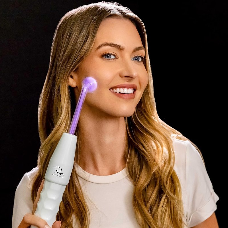 NuDerma Fusion Wand Accessory Set - Neon & Argon Glass Applicators for High Frequency Systems