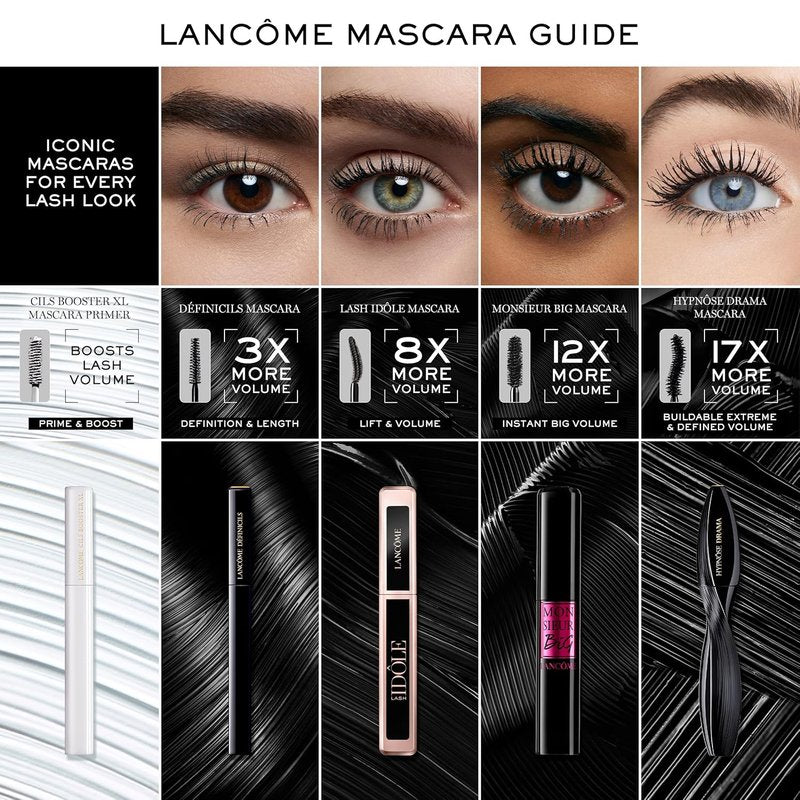 Lancôme Hypnôse Drama Extreme Waterproof Mascara | 17x Volume & 48 HR Wear | Ultra Black, Sensitive Eyes Friendly