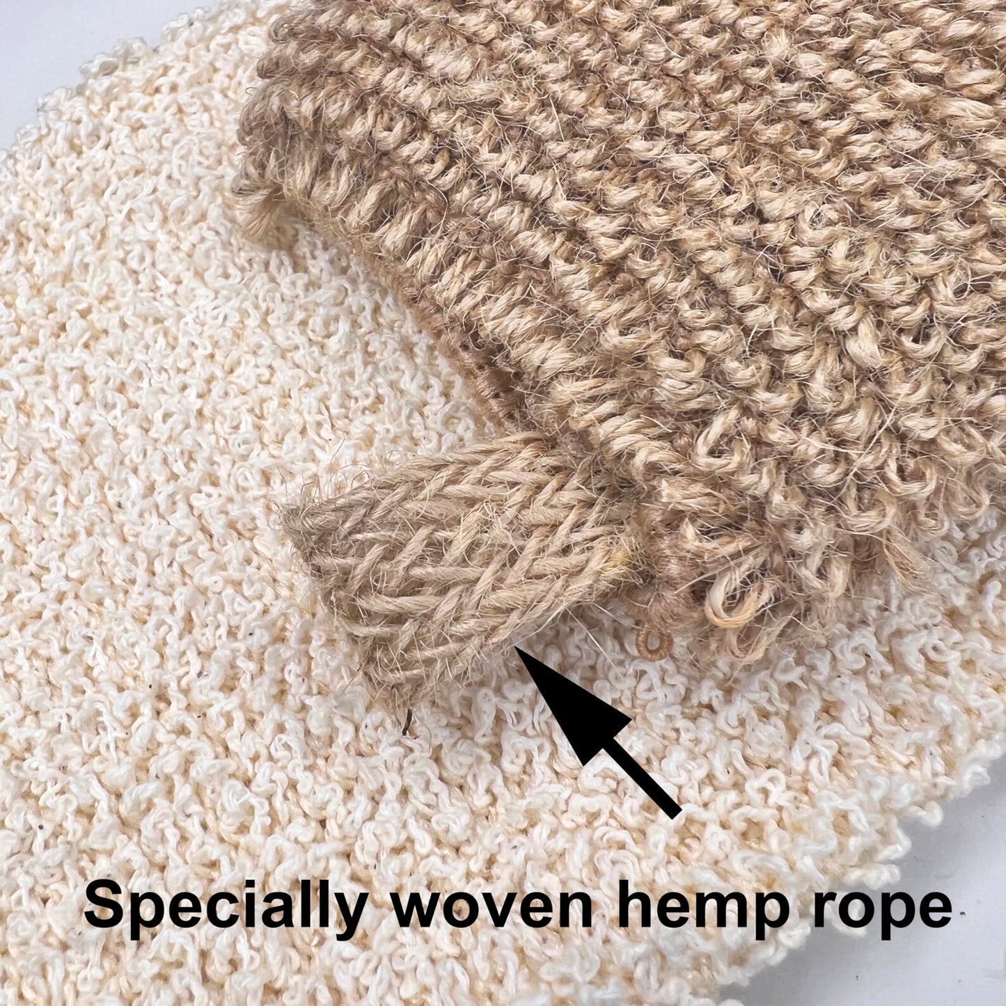 PPHAO BASIC - Bath Gloves for Shower - Bath Mitts Washcloths - Bath Gloves Exfoliating for Women and Men - Body Scrubbers for Use in Shower - Ramie and Jute Fiber - 2 Pack