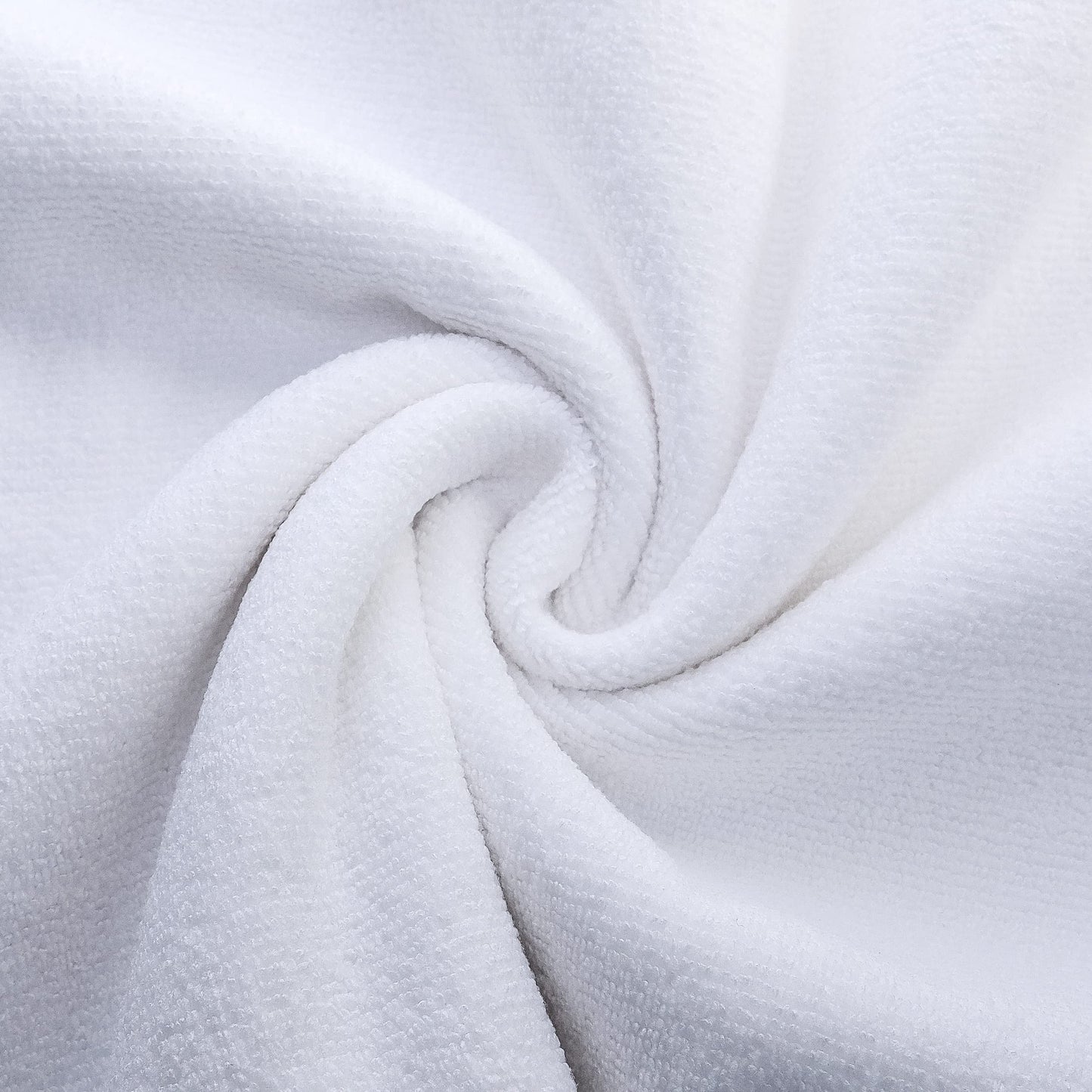 POLYTE Professional Quick Dry Lint Free Microfiber Hair Drying Salon Towel, 16 x 29 in, 12 Pack (White)