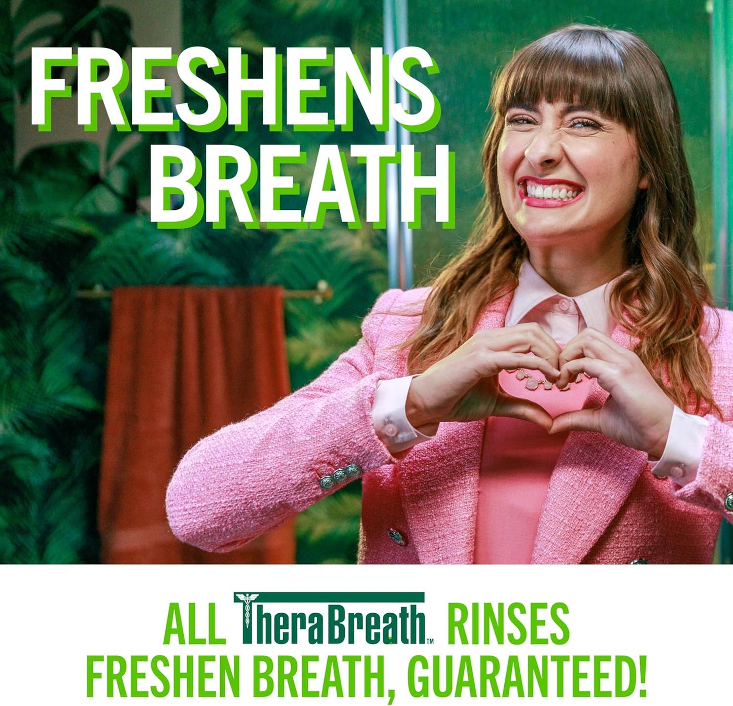 TheraBreath Fresh Breath Mouthwash - Mild Mint Flavor, Alcohol-Free | 16 Fl Oz (2-Pack)