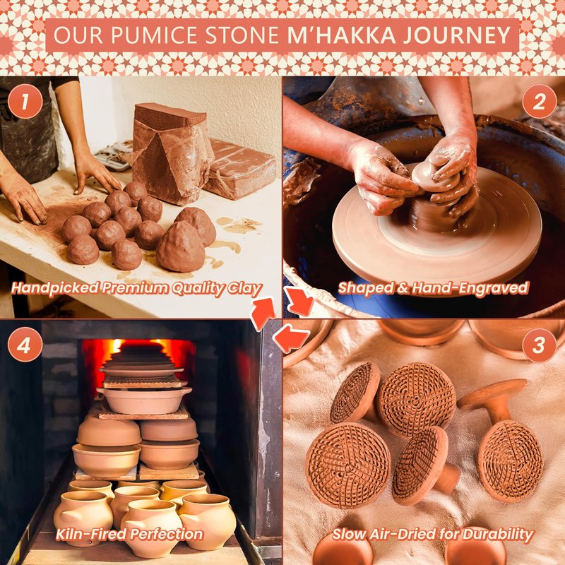 Natural Terracotta Pumice Stone for Feet – Handcrafted Foot Scrubber & Callus Remover with Gentle Exfoliation and Ergonomic Design for Smooth, Soft & Refreshed Feet – for a Spa-Like Pedicure