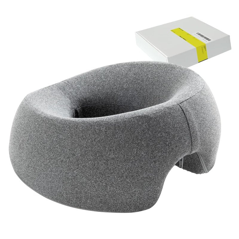 Xiaomubiao Face Down Pillow - Comfortable Massage Headrest for Stomach Sleeping | Grey Removable Cover