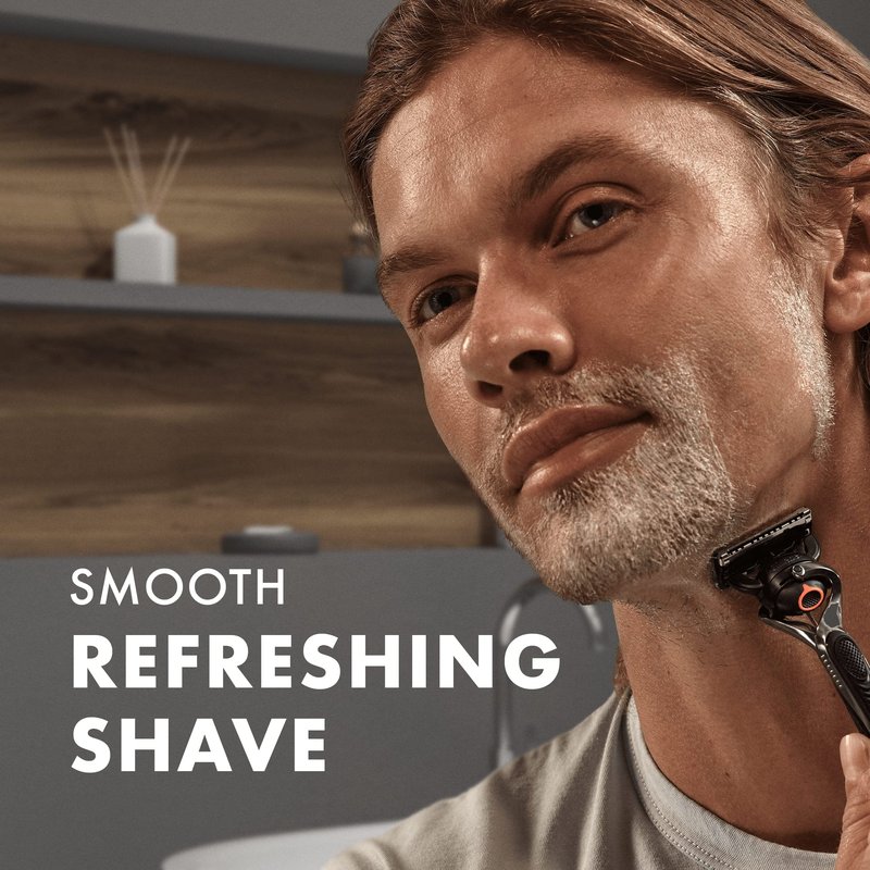 Gillette Fusion5 Ultra Sensitive Men's Shaving Gel 200 ml, Leaves Skin Feeling Clean and Comfortable