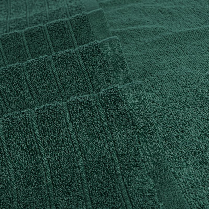 Tens Towels Pack of 8 Towels Set, 2 Extra Large Bath, 2 Hand, 4 Washcloths, 100% Cotton, Lighter Weight, Quicker to Dry, Super Absorbent, Perfect for Bathroom, Hunter Green