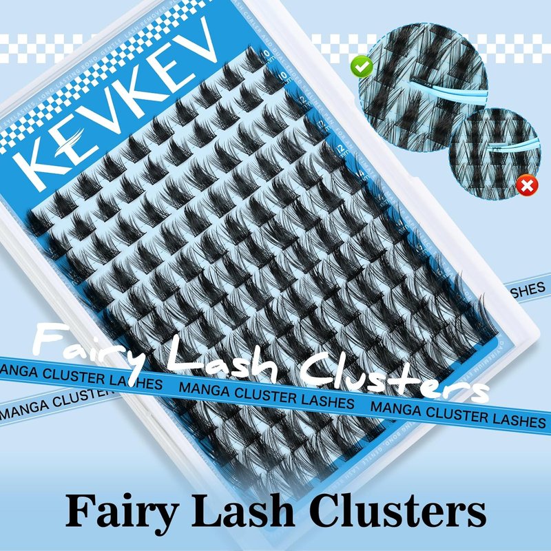 Lash Clusters - California Sunset Manga Style Volume 144 Pcs | Soft 8-18mm Mix Eyelash Extensions