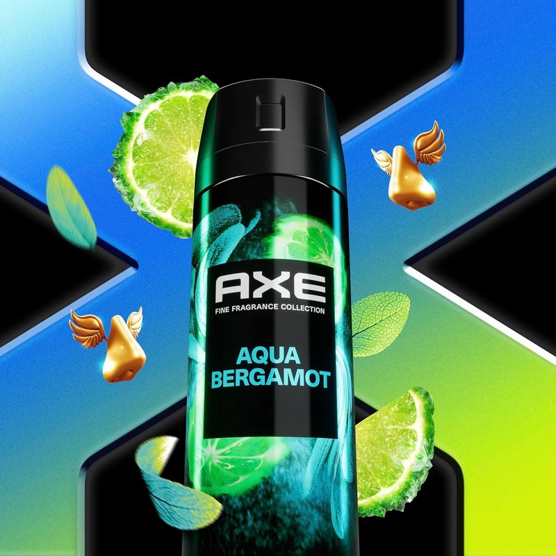 Axe Fine Fragrance Collection Deodorant Body Spray for Men - 4-Pack Variety with 72H Odor Protection | Aluminum-Free, 4 oz