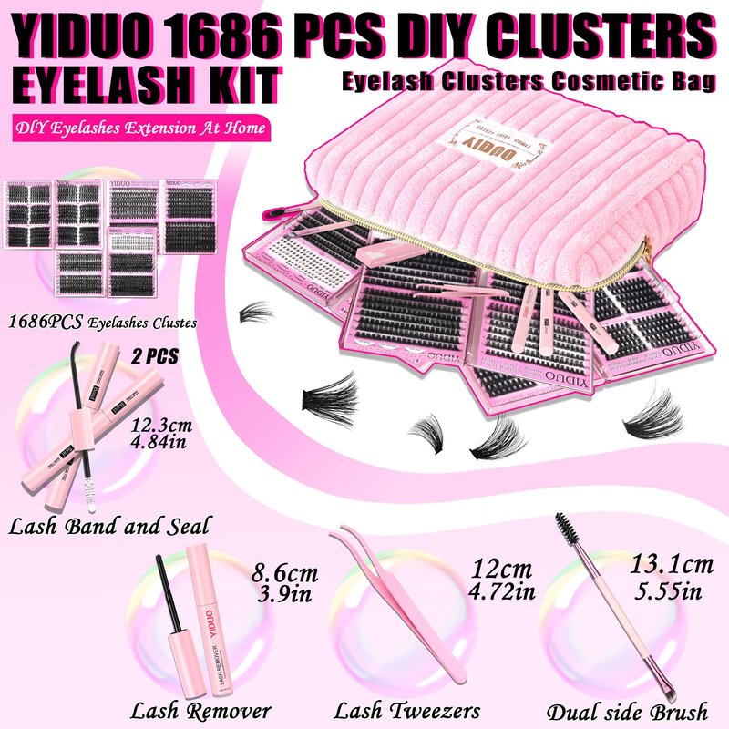 YIDUO Volume Lash Clusters Kit