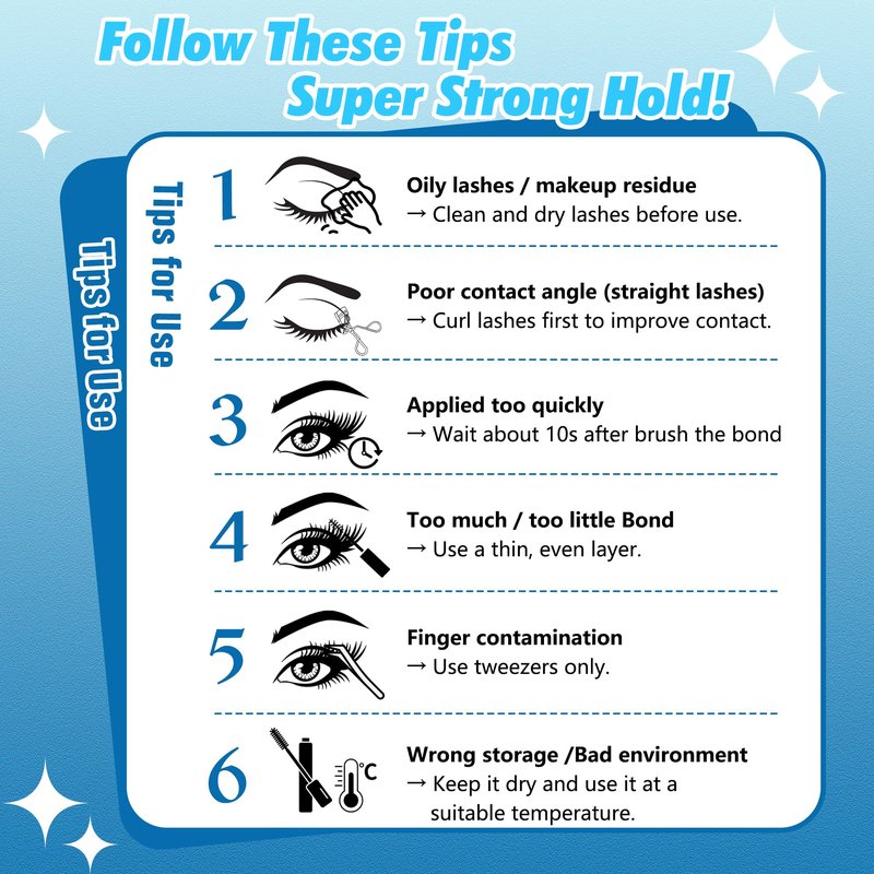 Waterproof Lash Cluster Glue for Shower/Washing/Swimming, 72H Long-Lasting Hold for Sensitive Eyes, Hypoallergenic Lash Bond and Seal for Eyelash Cluster DIY Lash Extensions, Beginner Friendly, LANKIZ