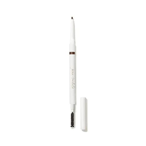 jane iredale PureBrow Precision Pencil, Retractable Ultra-Fine Pencil + Spoolie Defines, Fills Gaps, & Fluffs, Water-Resistant, Smudge-Proof Formula