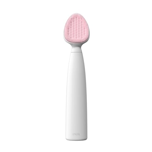 Wave Facial Sonic Cleanser, 500 Cavitation Micro Vibrations, Waterproof Level IPX8, 3 Modes, Replacable Head, C-type Charge, Deep Cleanse, Removes Blackhead & Exfoliation, Korean Skincare (Pink)