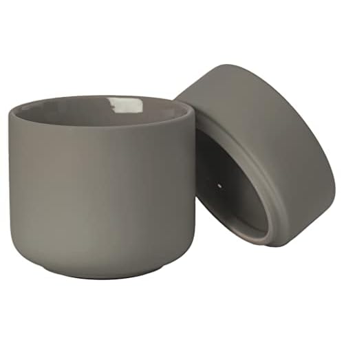 Zone Denmark Ume Taupe Cosmetic Jar - Elegant and Functional Storage Solution for Your Beauty Essentials, Infusing Scandinavian Design into Your Vanity Space - Beige (Taupe)