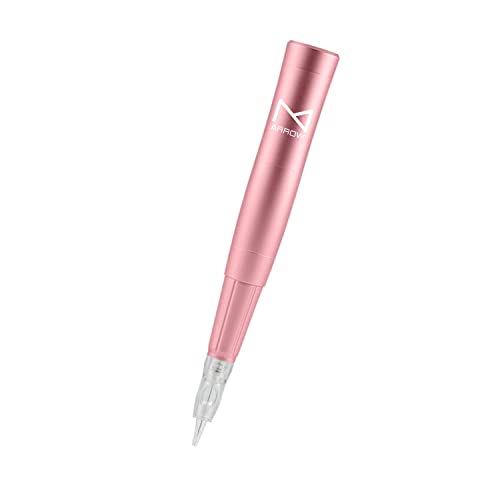 Arrow Wireless Permanent Makeup Machine By Mellie Microblading - Powder Brows - Shading - Microshading - Brow Machine Compatible with M3 or Intelli Needle Cartridge (Machine, Pink)