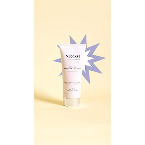 Neom- Great Day Magnesium Body Butter, 200ml | Mandarin & Wild Mint | Cream Moisturiser With Essential Oils | Nourish & Soften | Fresh & Zesty