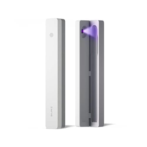 SURI UV Sanitizing Clean & Charge Travel Case (White) - Official Brush Accessory