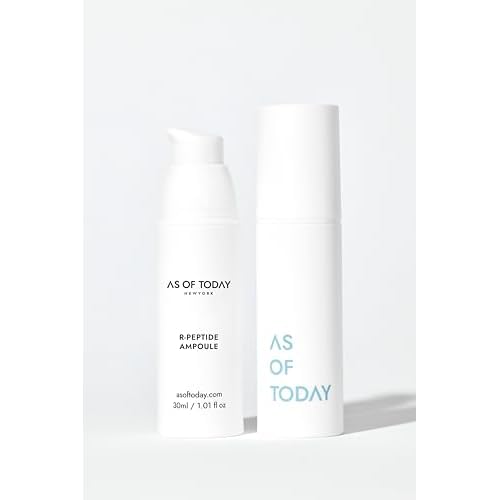 AS OF TODAY R-Peptide Ampoule/Serum | 1% Peptide Anti-Aging Serum | Hydrating Hyaluronic Acid & Vitamin E | Firming, Wrinkles & Deep Moisture | Clean Beauty | Clinically Proven |1 fl oz