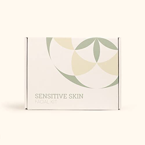 Herb¡¯N Eden - Sensitive Skin Facial Kit - Cleanse, Mask, Tone, & Moisturize - Natural Ingredients & Essential Oils - Made in USA - 5 Product Set includes Wash, Toner, Serum, Mask, Sisal