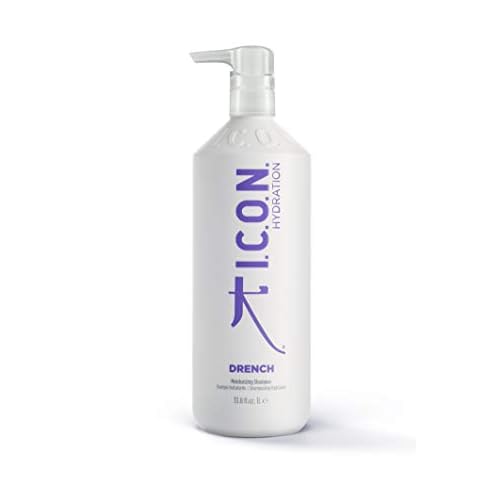 I.C.O.N. Drench Moisturizing Shampoo, Salon-Quality Hair Care, 33.8-Ounce Bottle
