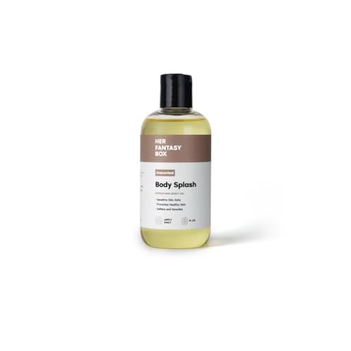 Her Fantasy Box | Body Splash Hydrating Body Oil - Moisturizing, Non-Greasy Formula for Soft, Smooth Skin - All-Natural, Lightweight & Nourishing (8 Fl Oz, Unscented)