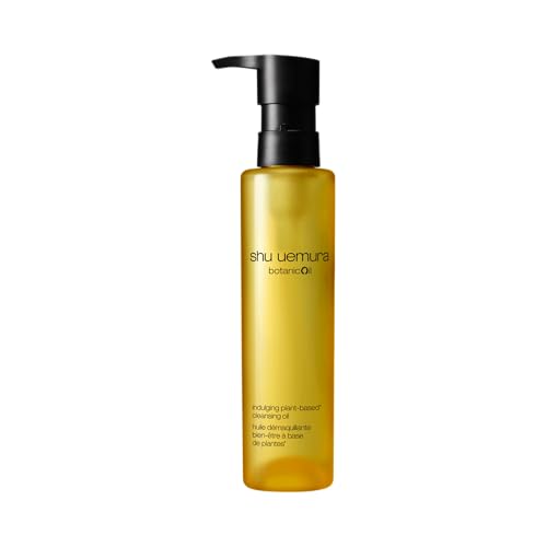 shu uemura Botanicoil Indulging Cleansing Oil, Makeup Remover and Facial Cleanser Infused with Plant Extracts, Suitable for Sensitive Skin