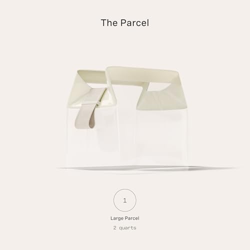 Cadence Parcel - Clear Kit with Magnetic Closure - Durable and Leak-Resistant Travel Toiletry Kit - Modular Design - Hygiene Bag for Travel Essentials - 2 Qt - Pebble