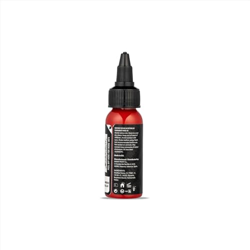 Dynamic Color Co- Pure Red Platinum Collection Tattoo Ink, Reach Compliant, Made in Spain