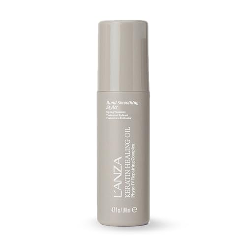 L'ANZA Bond Smoothing Styler, Keratin Healing Oil Bond Restore Treatment & Styling Cream, Phyto IV Complex Repair Treatment for Dry, Damaged Hair, Split End Repair Serum, New Bottle