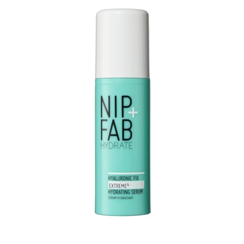 Nip + Fab Hyaluronic Acid Fix Extreme 4 2percent Face Serum, Lightweight, Non-Greasy Anti-Aging Hydrating Moisturizing for Fine Lines & Wrinkles, Skin-Plumping Skin Care, Smoothing, Multicolor, 50ML