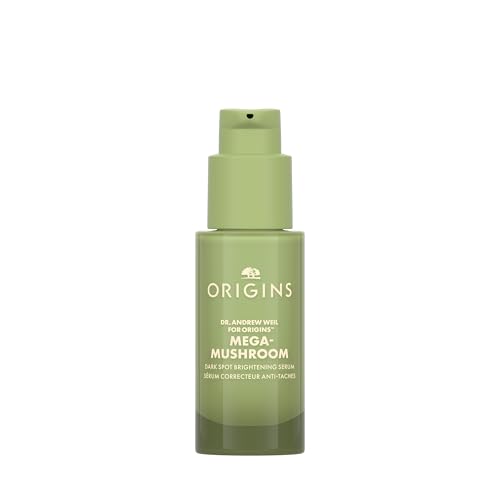Origins Mega-Mushroom Dark Spot Serum | Reduces Visible Hyperpigmentation & Post-Acne Marks | With Vitamin C & Reishi Mushroom, 1 Fl Oz