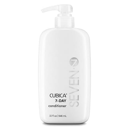 SEVEN Haircare Cubica 7-DAY Conditioner for Women + Men, Detangle and Moisturize Hair, Sulfate + Paraben Free, Cruelty Free with Honey, Shea Butter & Pro Vitamin B5, Made in USA