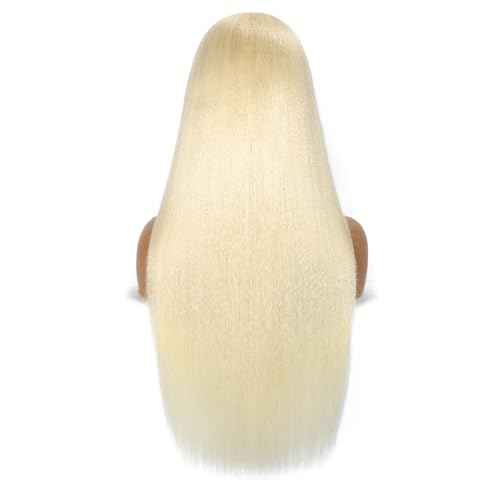 613 13x6 Lace Front Wig Human Hair 200 Density Blonde Wig Human Hair 613 HD Lace Frontal Wigs Pre Plucked 613 Human Hair Wig (18 Inch)