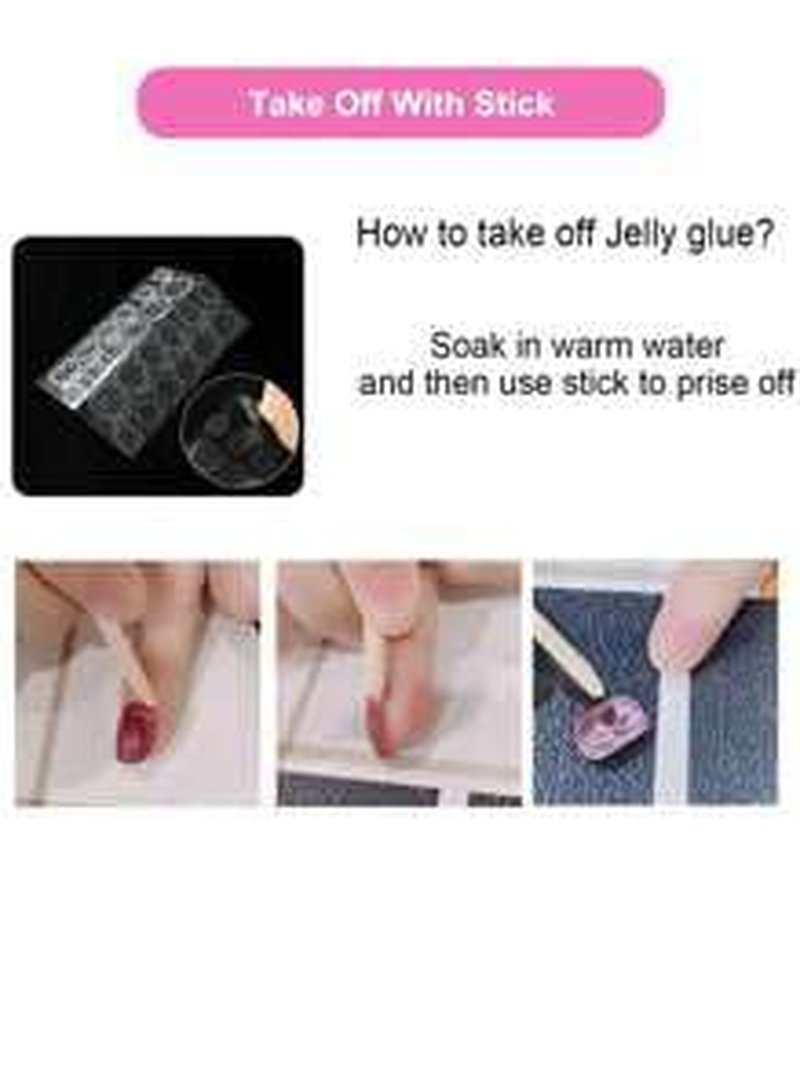 Skiennix 10 Short Oval Handmade Press-On Nails - 3D Floral Cat Eye Polka Dot & Sweet Bow | Easy to Apply & Reusable (XS)