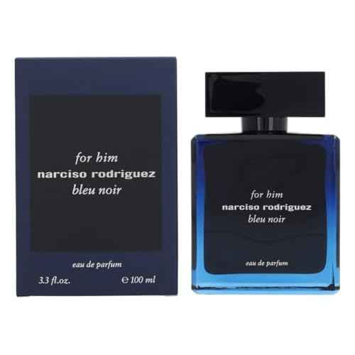 Narciso Rodriguez Bleu Noir Eau de Parfum Spray for Men, Blue, 3.3 Ounce