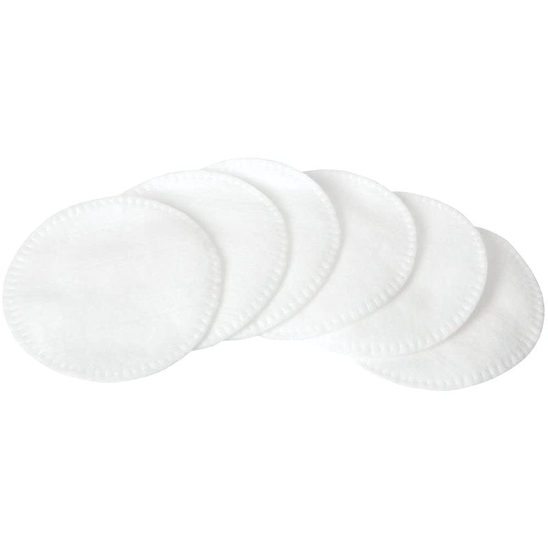 ForPro Pure & Natural Stitched Cotton Rounds for Face (400-Count), 100% Pure Cotton Makeup Remover Pads, Hypoallergenic, Lint-Free, Vegan & Cruelty-Free, Pack of 4-100 Cotton Pads
