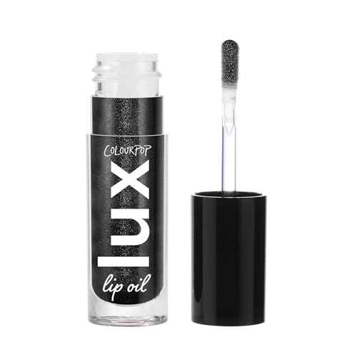 ColourPop x Twilight Lux Lip Oil - Hydrating, Sheer Tinted Lip Oil Formulated with Antioxidant-Rich Chamomile Extract & Calendula Oil - Non-Greasy, Nourishing Black Lip Oil - Team Jacob (0.16 oz)