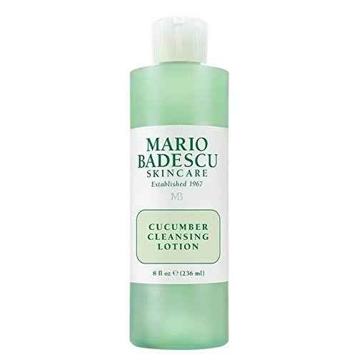 Mario Badescu MB Favorites Collection, Skin Care Gift Set Includes SPF 17 Moisturizer, Enzyme Cleansing Gel, Cucumber Cleansing Lotion, Hand Cream, Body Lotion, Cosmetic Bag & Compact Mirror